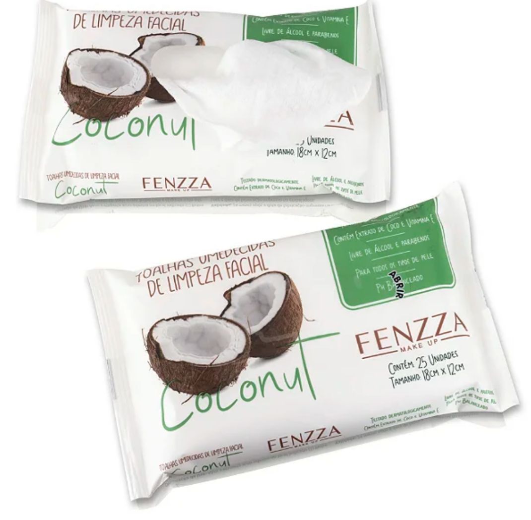 Lenço Umidecido Coconut Fenzza
