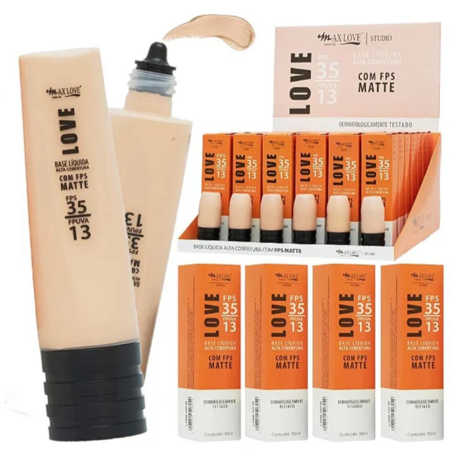 BASE LIQUIDA ALTA COBERTURA COM FPS MATTE